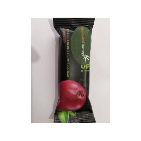 PROTEINOVÁ KONOPNÁ TYČINKA-BRUSINKA, BIO